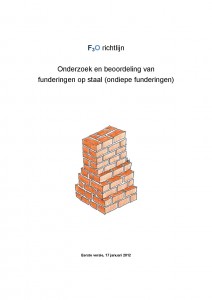 F3O Richtlijn Onderzoek en beoordeling van funderingen op staal (ondiepe fundering) 2014-cover